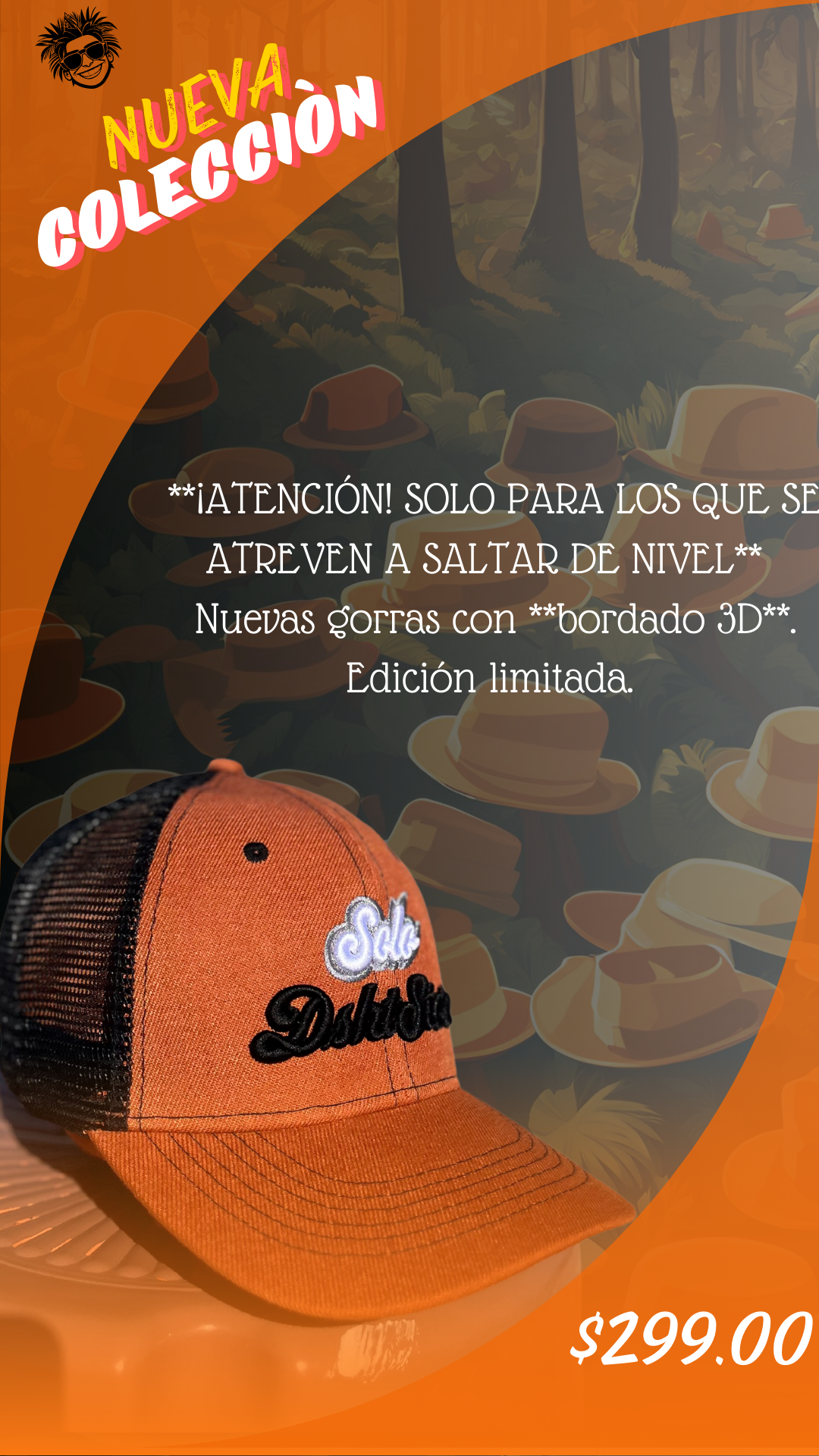 Gorra Trucker Naranja